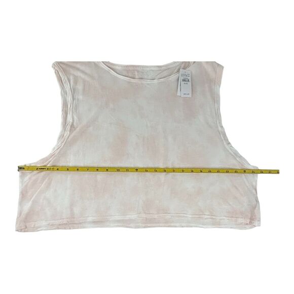American Eagle Light Pink Tie Dye Muscle Tee Boat Neck Cropped Cotton Sz XXL NWT - Picture 5 of 11